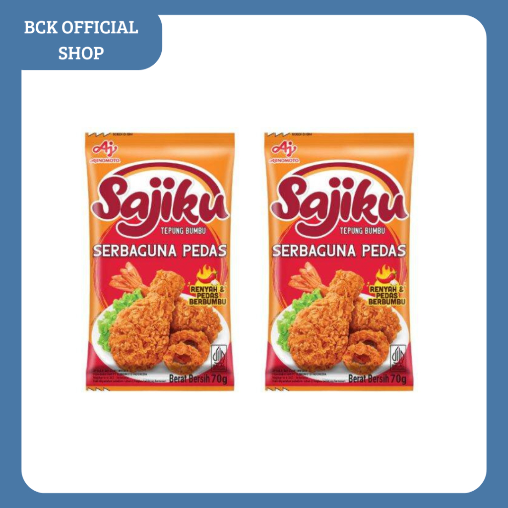 

Sajiku Tepung Bumbu Serbaguna Pedas 3*70gr (3 PCS)