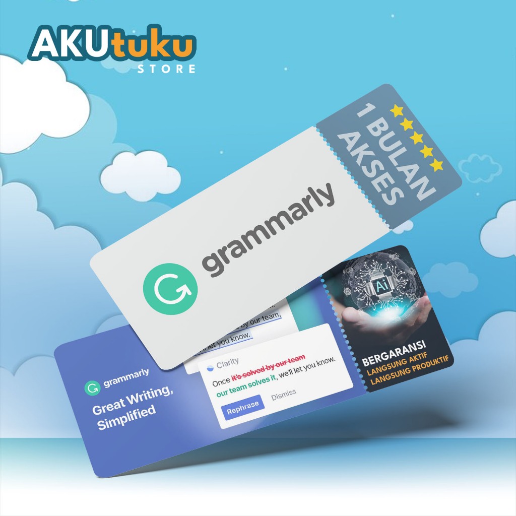 Grammarly Premium LIFETIME | AI partner menulismu