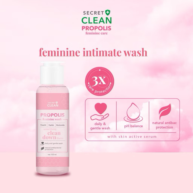 LADIES_STUFF8 🩷 | Secret Clean Propolis Feminine Wash 100ml BPOM ORIGINAL