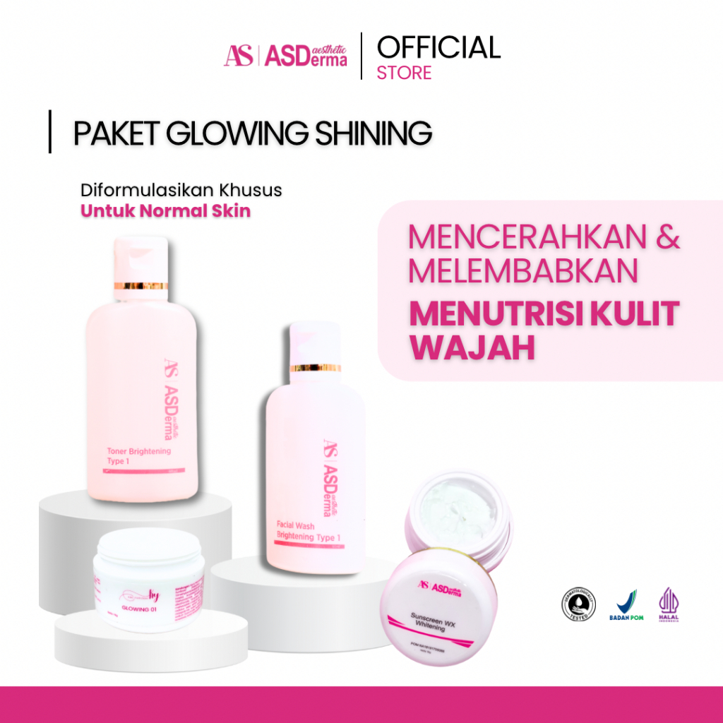 Asderma Aesthetic Paket Glowing Shining 60ML