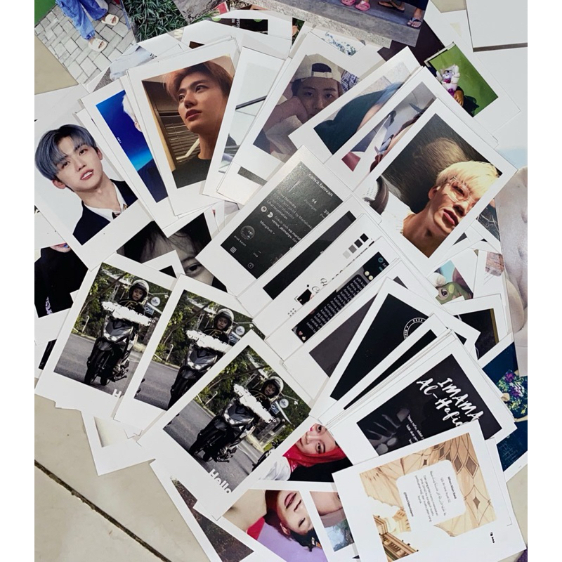 (CETAK) FOTO POLAROID CUSTOM PUTIH HITAM WARNA 6x9 CM