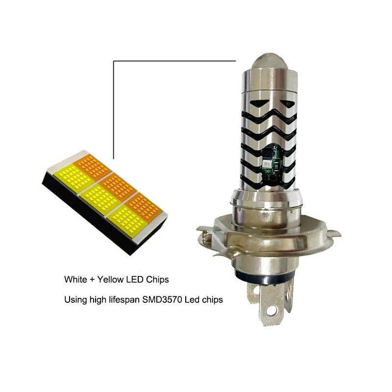 Lampu led laser h6 H4 senja biru Lampu led laser ac dc Laser h6 2sisi senja biru vario beat mio firz