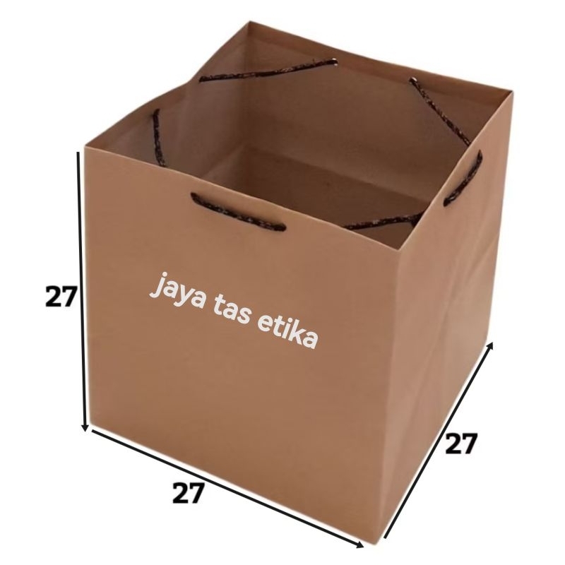 

paperbag dus nasi 27x27 /paperbag bento/paperbag polos 27x27