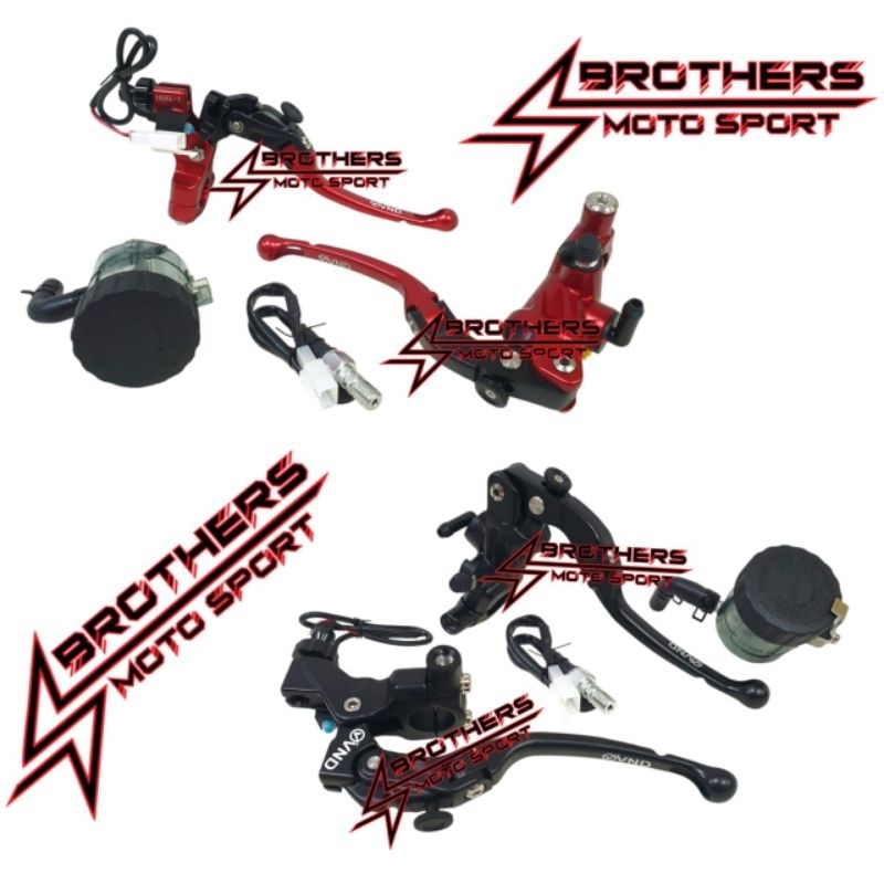 master rem vnd ak111 race tabung kanan radial forged 14MM plus master rem vnd ak111 race kiri forged