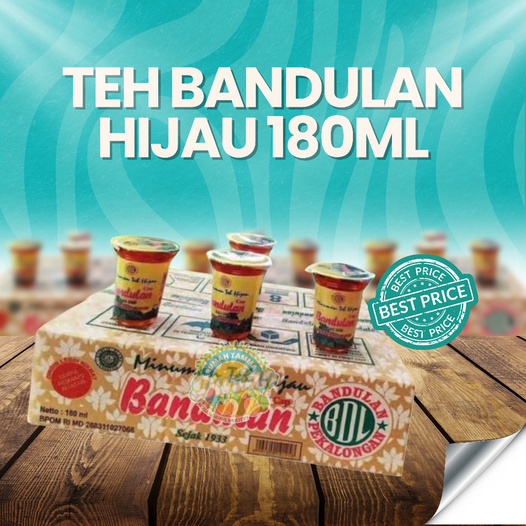 

Teh Bandulan gelas - bandulan teh hijau - teh bandulan dus1 Dus Isi 24 PCS I 180ML Murah Enak