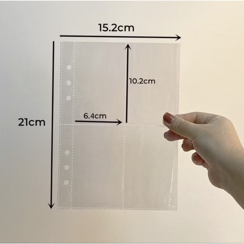 

Sleeve binder 4p kpop A5 6 ring double sided (isi 10)