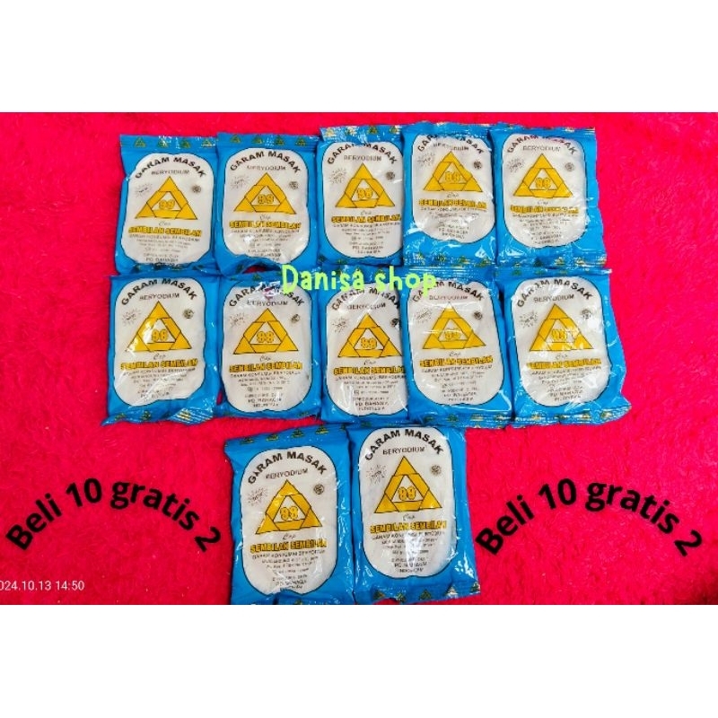

Garam Beli 10 gratis 2 Garam Halus beryodium Garam masak garam dapur#fyp#racunshopee#termurahdishopee