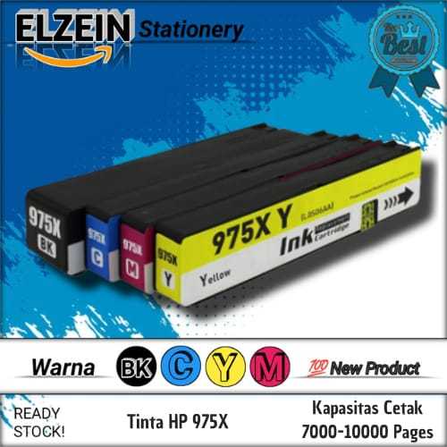 Cartridge Tinta Compatible HP 975X 975 X Printer HP Pagewide Pro 452dn, 452dw, 477dn, 477dw, 552dw, 