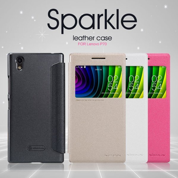 LENOVO P70 NILLKIN SPARKLE LEATHER BOOK CASE