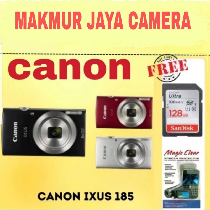 KAMERA CANON IXUS 185 - BOX PUTIH