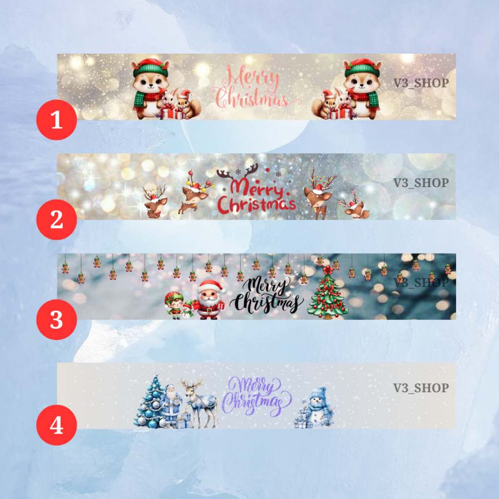 

[27pcs] Paper Belt Christmas / Natal