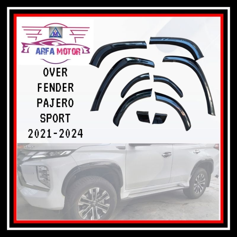 Over Fender All New Pajero Sport 2021 2022 2023 Plastik Fender Trime Pajero Sport 2021 2022 2023 Pla