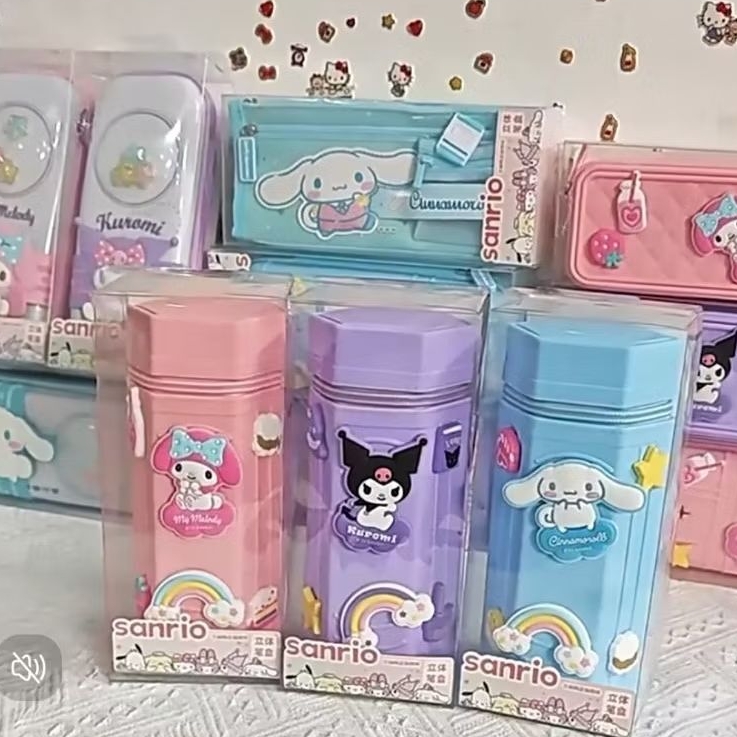

PEMCIL CASE 3D SANRIO ORI / KOTAK PENSIL 3D CINNAMOROLL / TEMPAT PENSIL KUROMI BESAR JUMBO