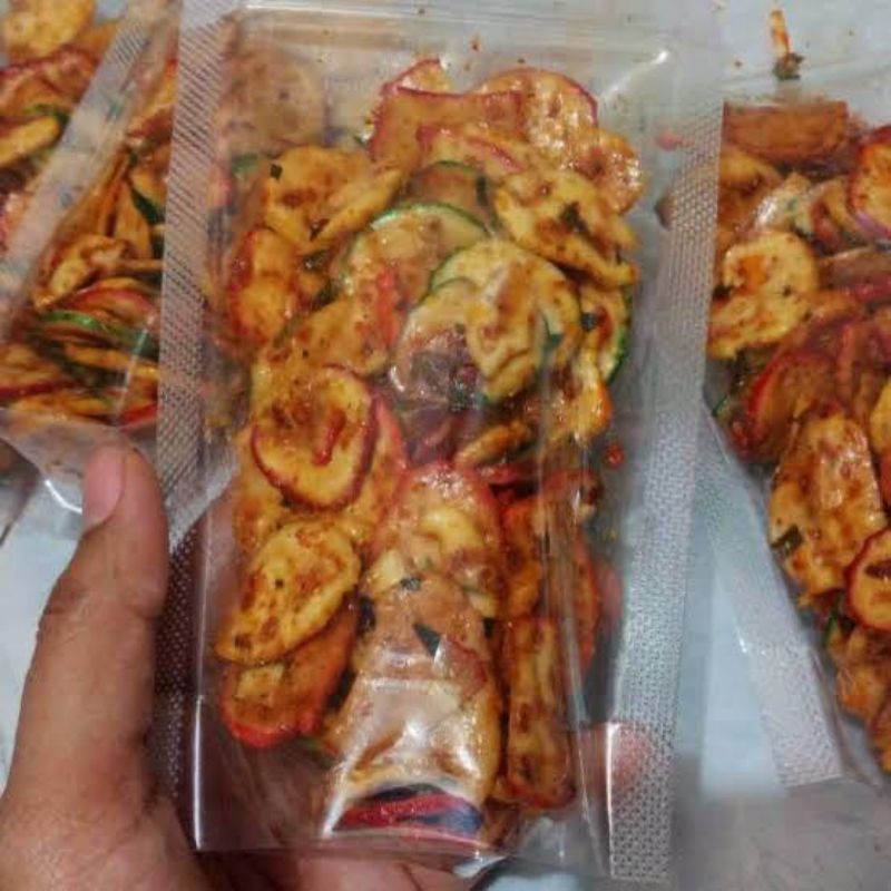 

krupuk seblak daun jeruk