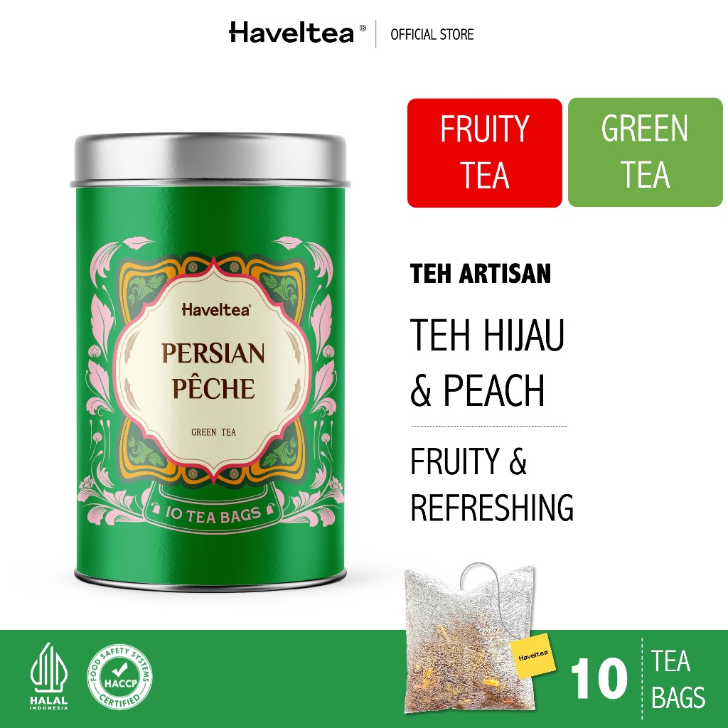 

PERSIAN PECHE | Big Tin | Haveltea | Green Tea Peach | Fruit Tea