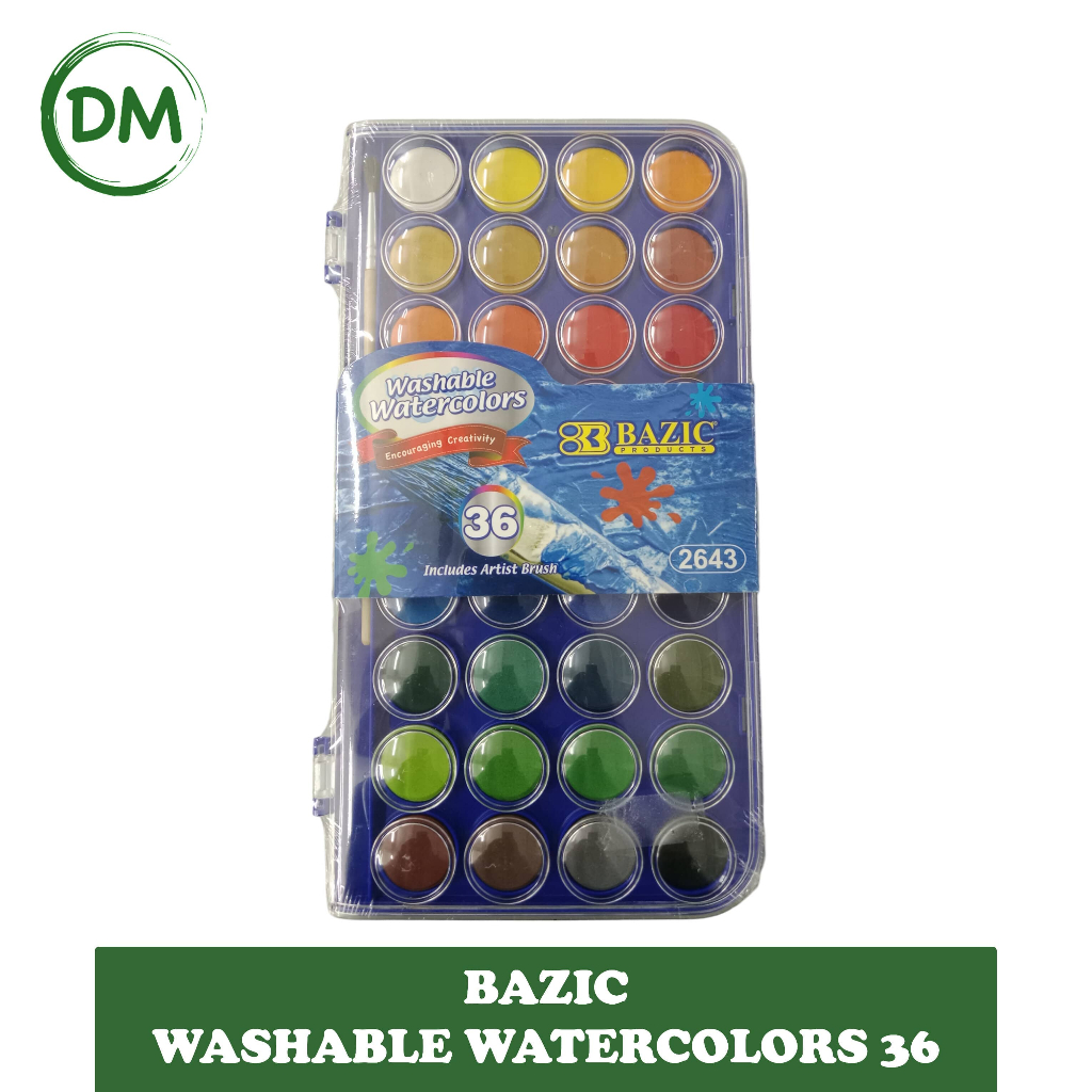 

DM- WATERCOLOR CAKE WASHABLE BAZIC 36 WARNA