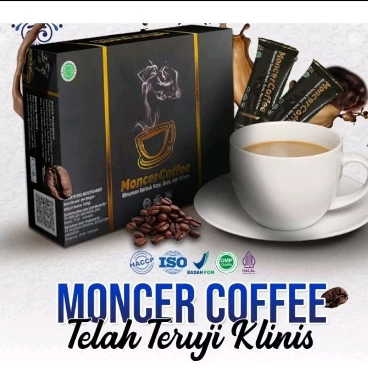 

Paling Larisss, Monceer Coffee Herbal Halal Teruji BPOM 100% Garansi Uang Kembali