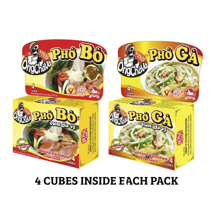 

Ong Chava Pho Bo Spice Seasoning Cubes (75g)