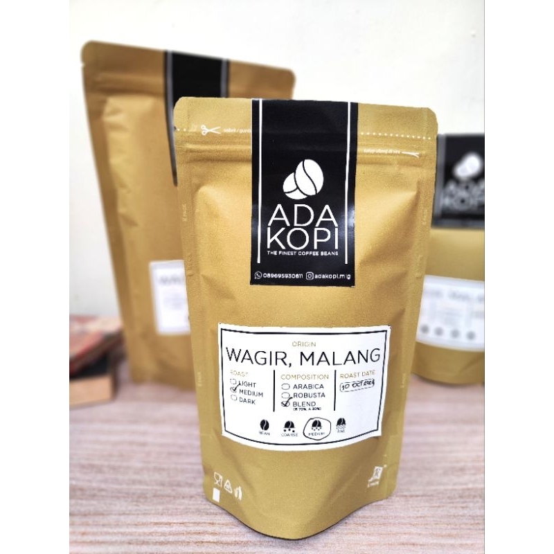 

ADAKOPI Biji Bubuk Kopi Arabica, Robusta, Blend 220 gram