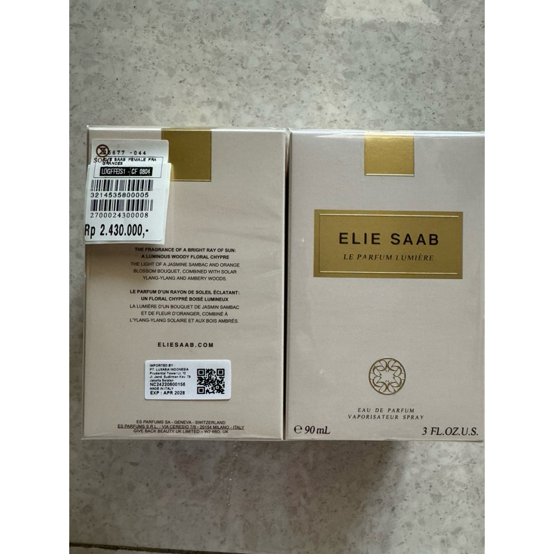 Le parfum lumiere Elie Saab