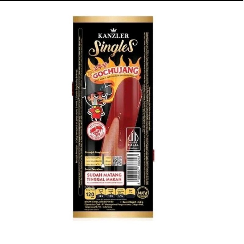 

kanzler single sosis gochujang 60gr