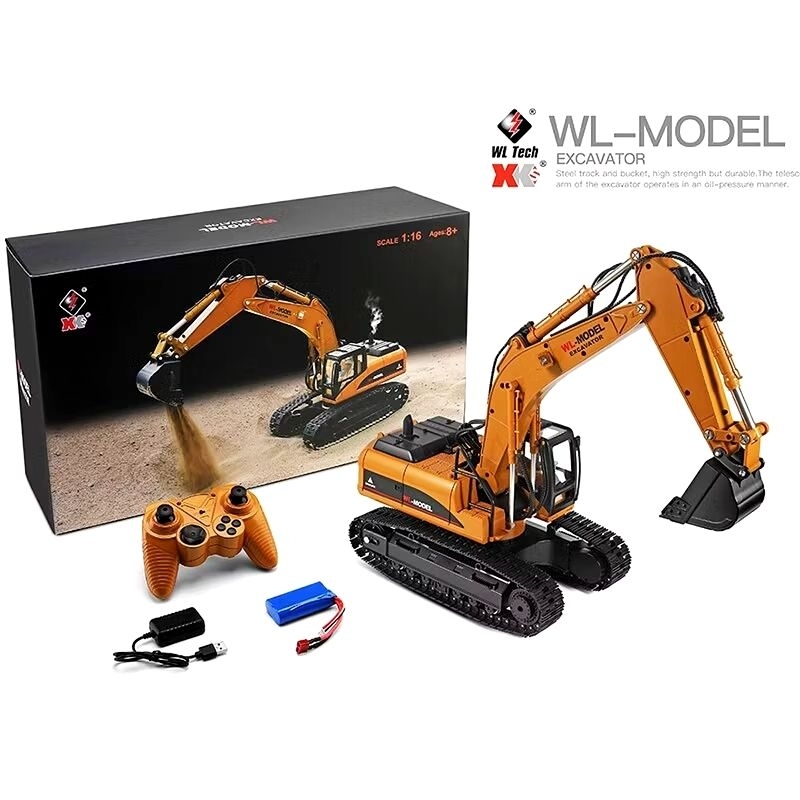 WL MODEL EXCAVATOR RC FULL METAL SKALA BESAR 1:16