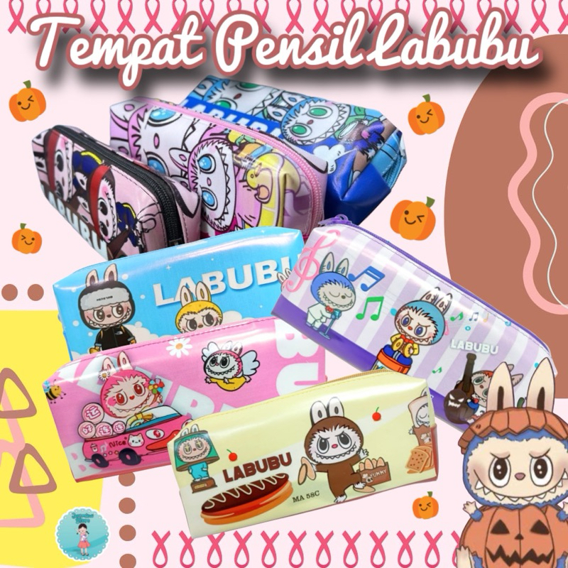 

Kotak Pensil Mika LABUBU/Tempat Pensil Mika Gambar LABUBU/Kotak Pensil Labubu/Tempat Pensil Anak/Tempat Pensil Magnet Karton Labubu Lucu Pencil Case