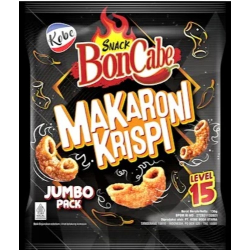 

SNACK BON CABE MAKARONI KRISPI LEVEL 50 MAX END/MAKARONI PEDAS 135GR