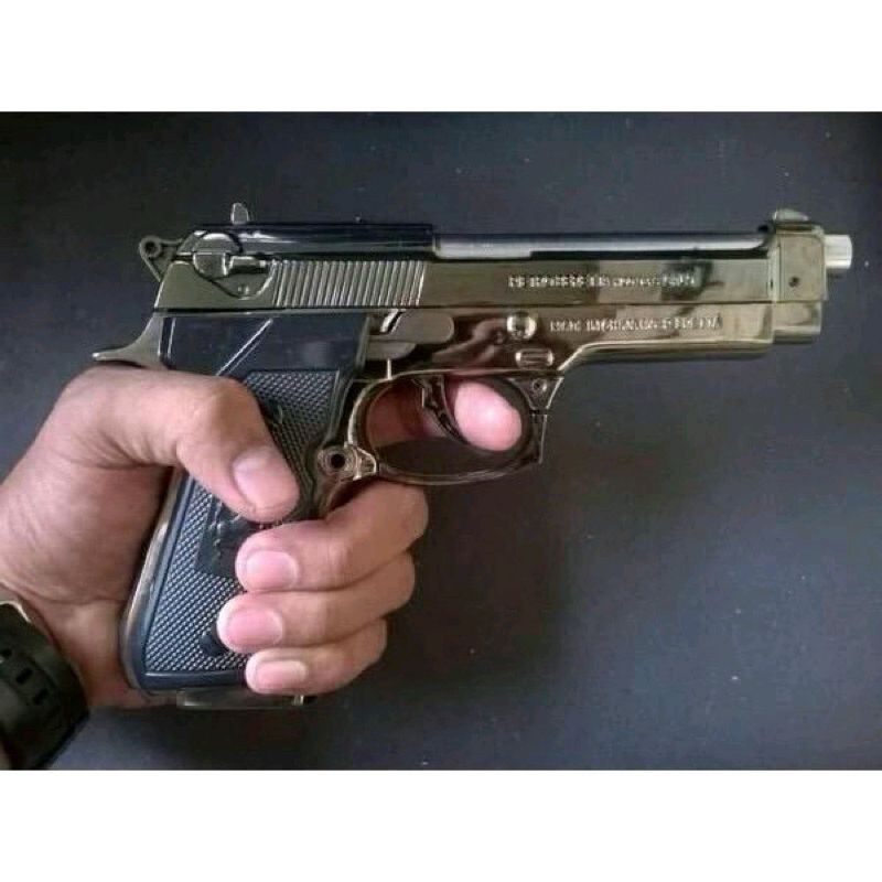 PROMO Korek api berunik pistol beretta M9 korek bara merah