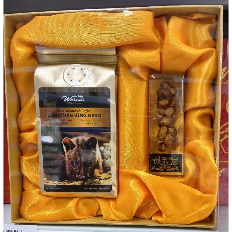 

Kopi Luwak Arabica Sumatra King Gayo WORCAS Pure Kopi Luwak Arabica Sumatra King Gayo 100g - HM.