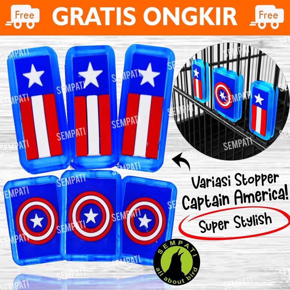 Order Variasi Sangkar Kotak Motif Kapten Amerika Variasi Sangkar Kandang Burung Kacer Kenari Cucak C
