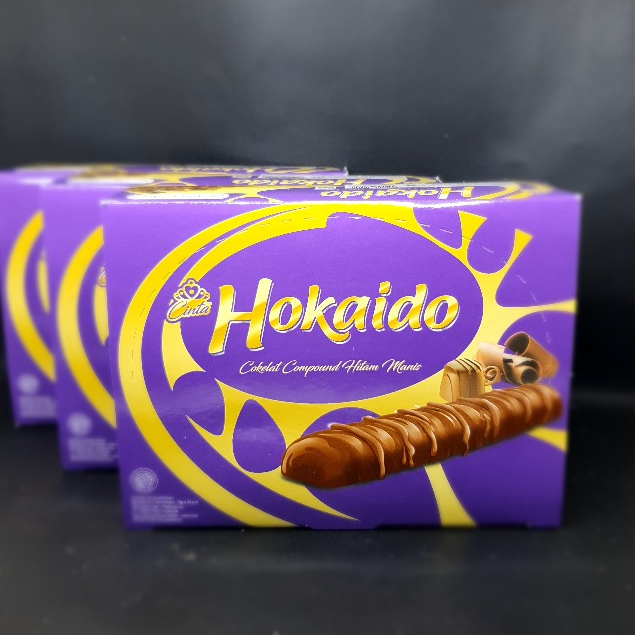 

COKLAT - HOKAIDO 360gram 1 pak box ISI 24 PCS Cokelat Milk susu Chocolate Compound Manis