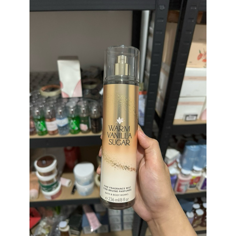 Bath & body works bbw Warm Vanilla sugar body mist full size 236ml Original 100%