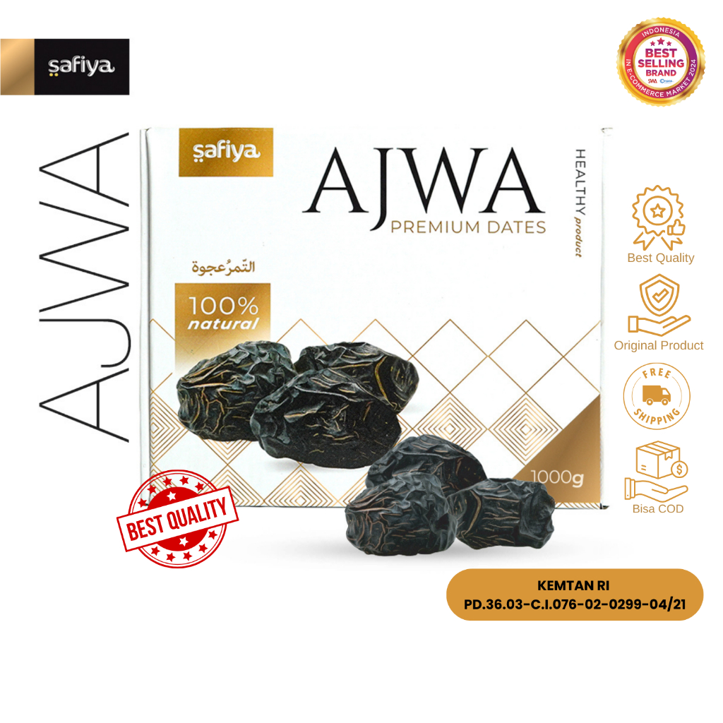 

Safiya Kurma Ajwa 1 Kg Kurma Madinah Nabi Original Premium