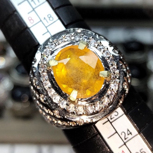 cincin yelow safir natural