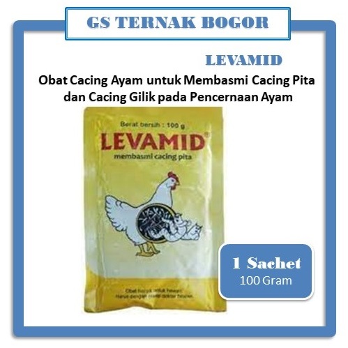 Levamid 100 gr (Obat Cacing Pita Ayam)