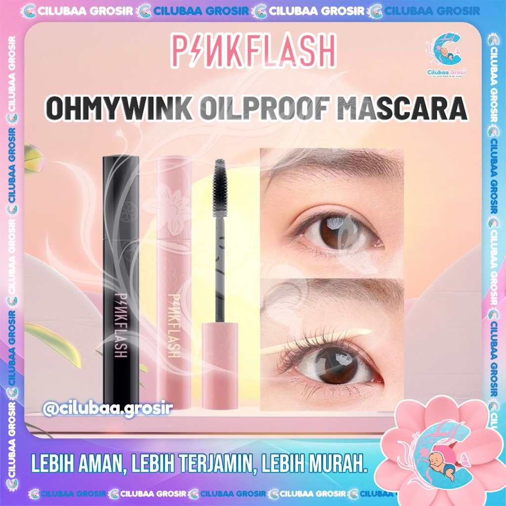 PINKFLASH OhMyWink OilProof Mascara Curl - Maskara - Long - Volume  PF-E08 - Skinny Mascara OilProof