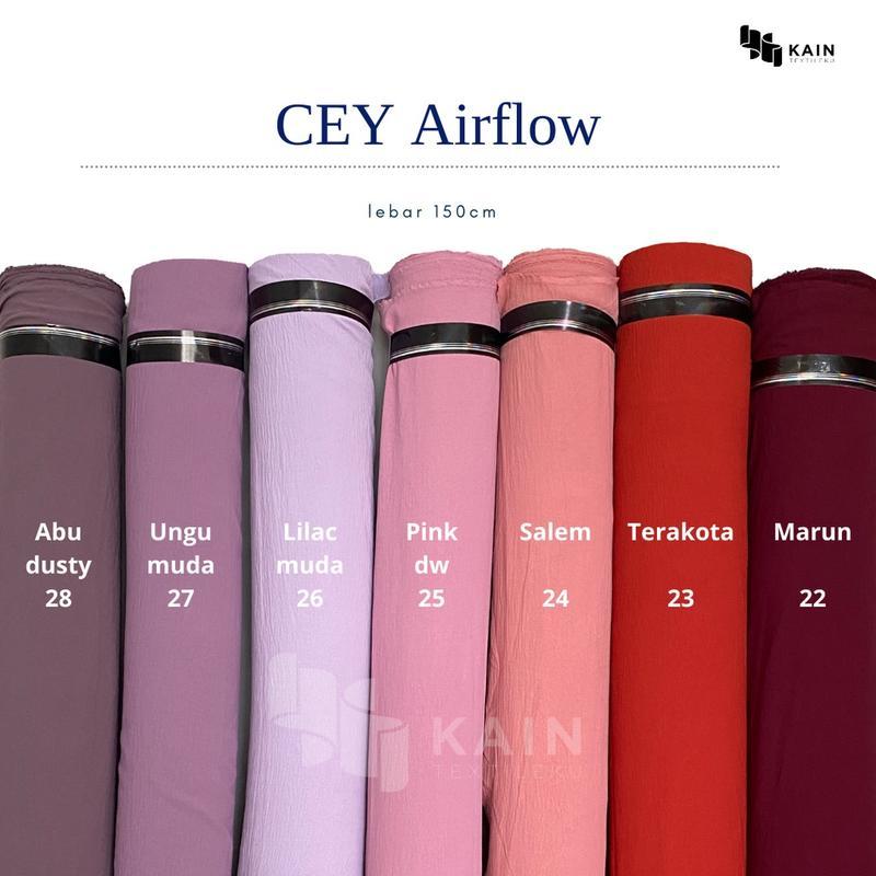 KAIN AIRFLOW CRINKLE / RAYON CRINKLE ORIGINAL 1 Rol Kain CEY Airflow Crinkle ± 60 yard