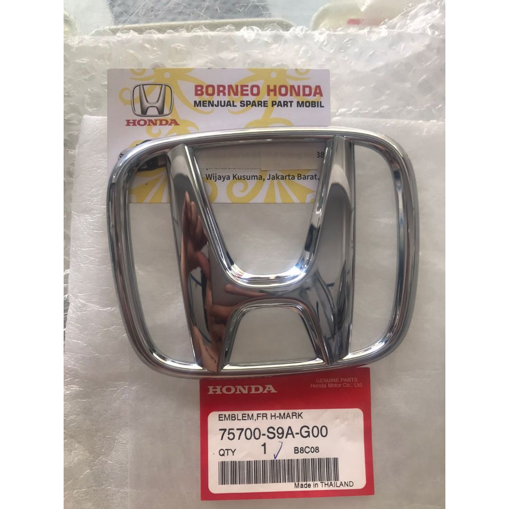LOGO EMBLEM CENTER STIKER DEPAN FRONT GRILLE TULISAN H MOBIL NEW ACCORD CM 5 CRV RD GEN 2 K20 2002 2