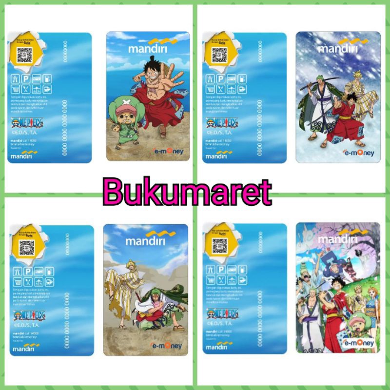 Kartu e-Money e-Toll Mandiri One Piece (limited edition) onepiece