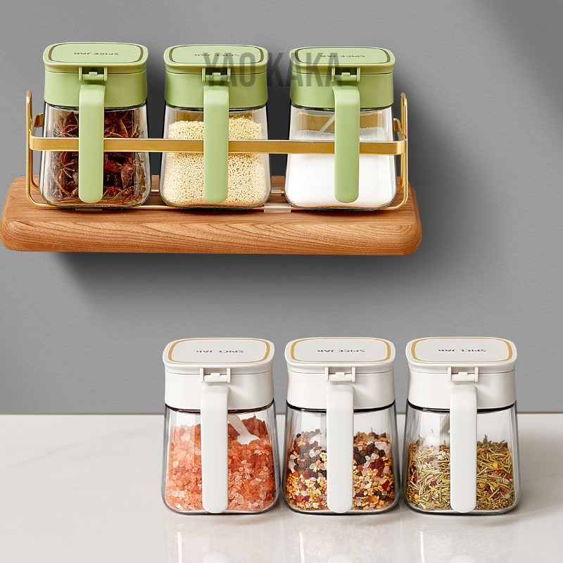 Tempat Bumbu Dapur Wadah Bumbu Dapur Botol Bumbu Dapur Tempat Bumbu Kaca Tempat Garam