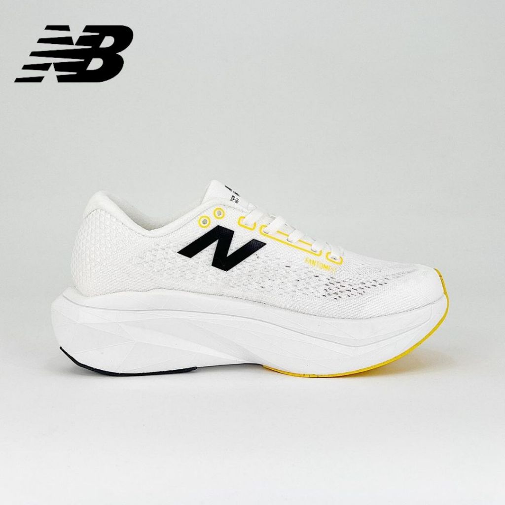 SEPATU NB FUELCELL SUPERCOMP ELITE V4 WHITE BLACK/YELLOW