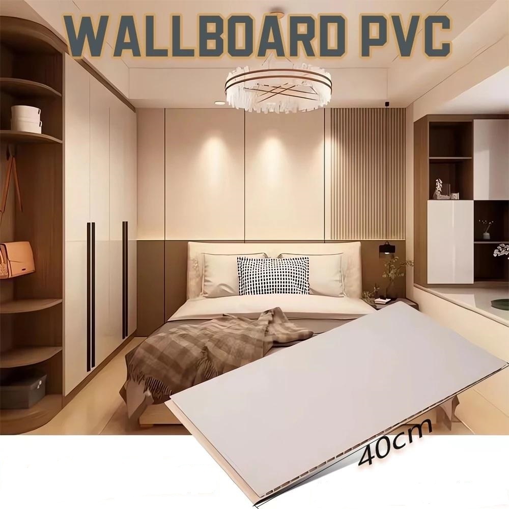 Wallboard WPC PVC Marmer Panel Dinding Motif Kayu Hiasan Dinding