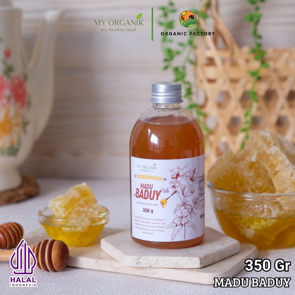 

My Organik Madu Murni 350g Raw Honey Asli 100% Original Asli Hutan Baduy