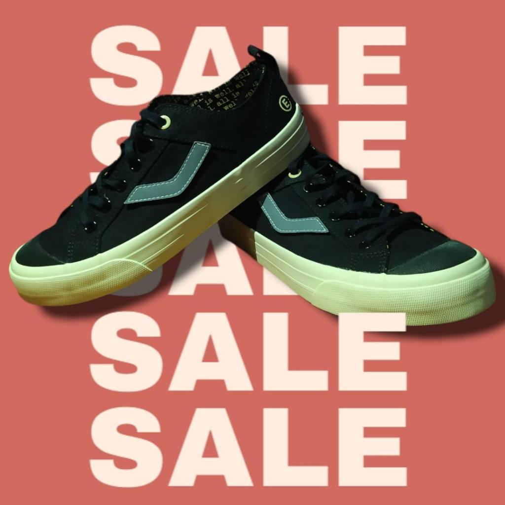SEPATU VENTELA ALL IS WELL X EVIL X PAPA GADING MARTIN VENTELA EVIL LOW BLACK NATURAL ORIGINAL 100%