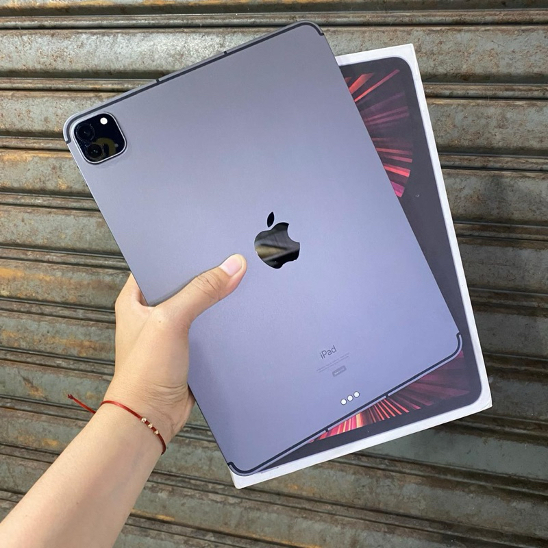 ipad pro m1 256gb wifi cell ibox second bekas mulus fullset original resmi