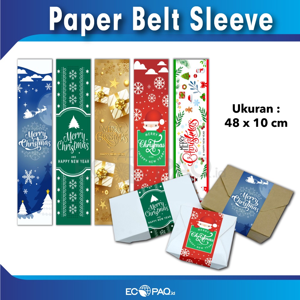 

Paper Belt Sleeve - Pita Toples - Pita Kertas - NATAL Christmas