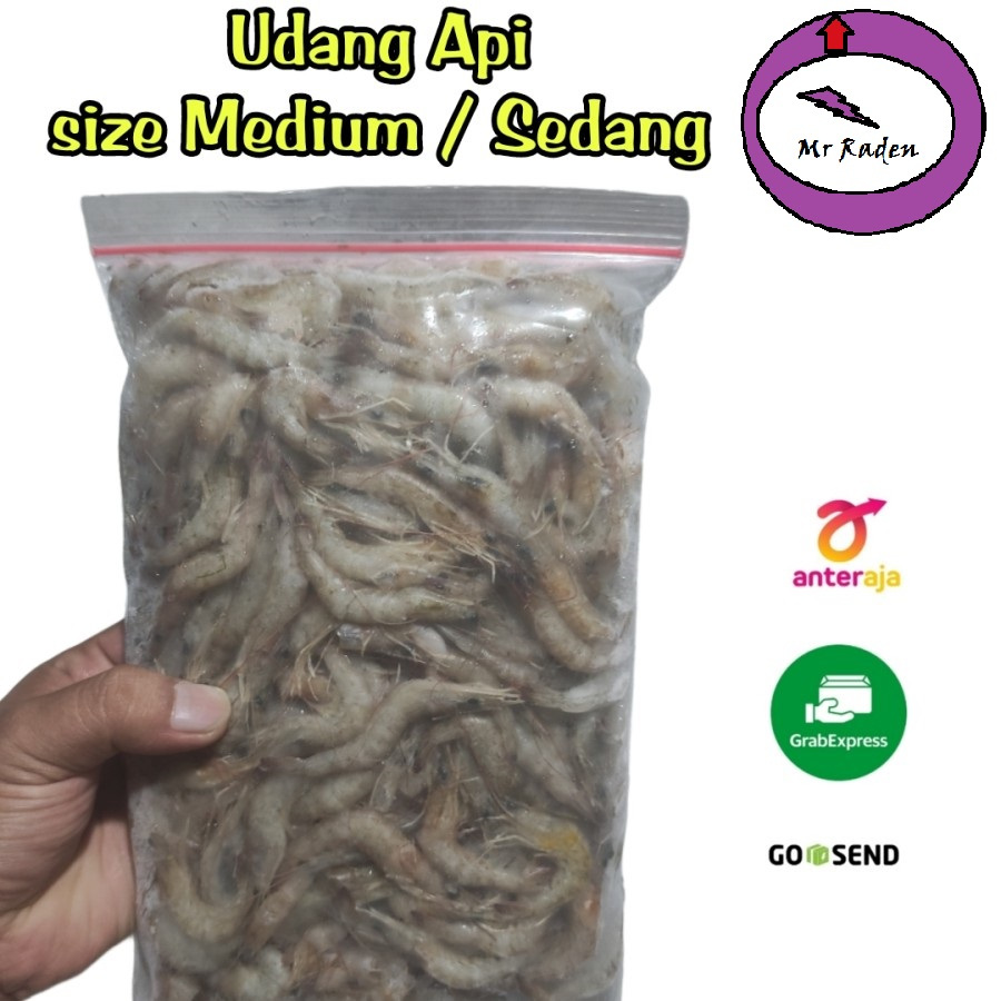 UDANG BEKU / UDANG API BEKU SIZE SEDANG / UDANG API BEKU 500GR