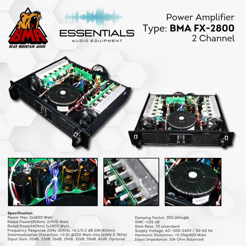 Power Amplifier BMA FX-2800