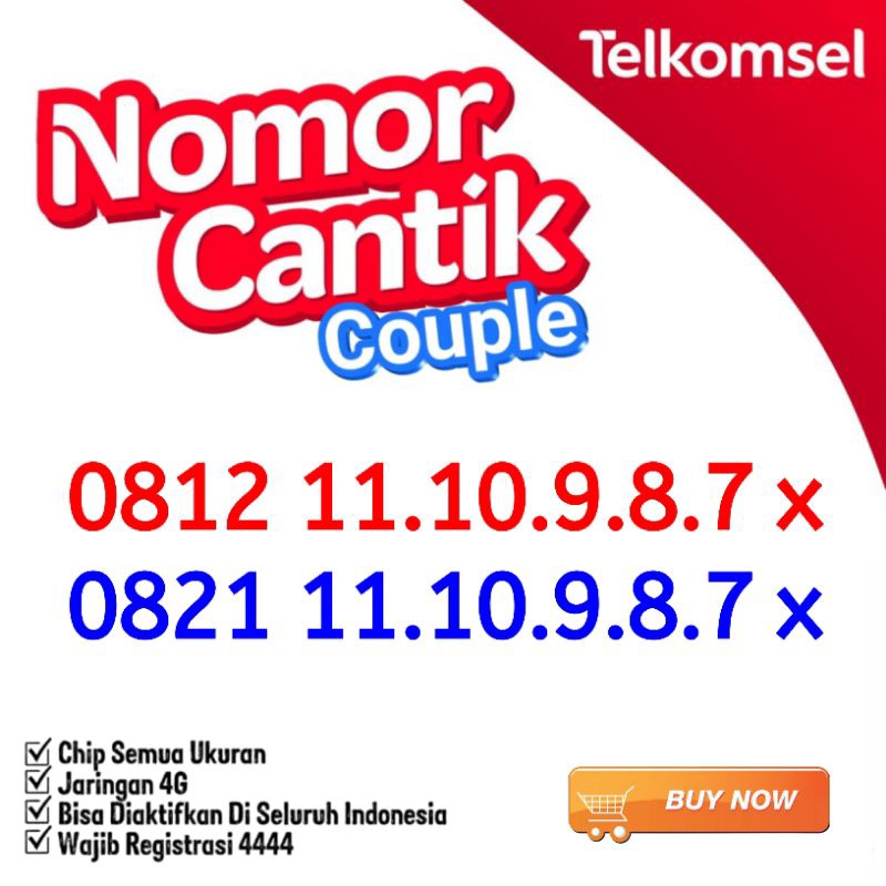 Nomor Cantik Couple TELKOMSEL XL